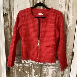 Spartina 449 Haigler Tweed Jacket Strawberry Punch  - Small